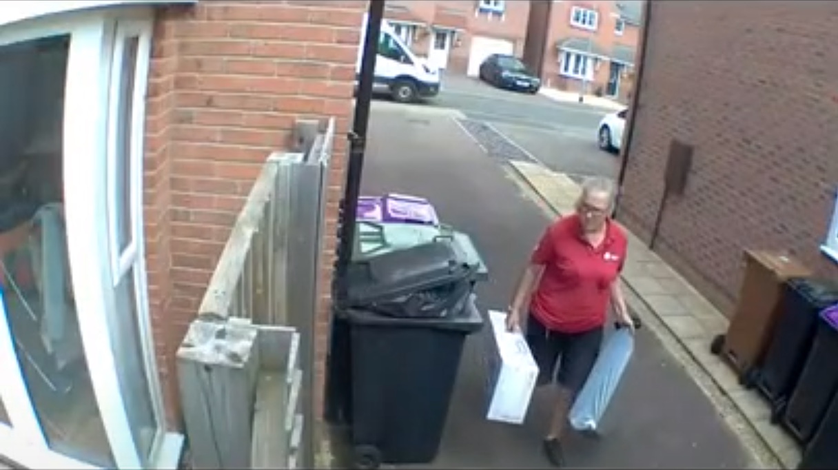 AN online shopper was left shocked when a delivery driver lobbed their £655 Playstation 5 and £350 Dyson Fan over their 6ft fence.