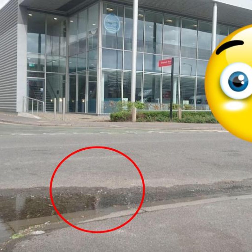Water leak outside Thames Water's own offices leaves them red faced