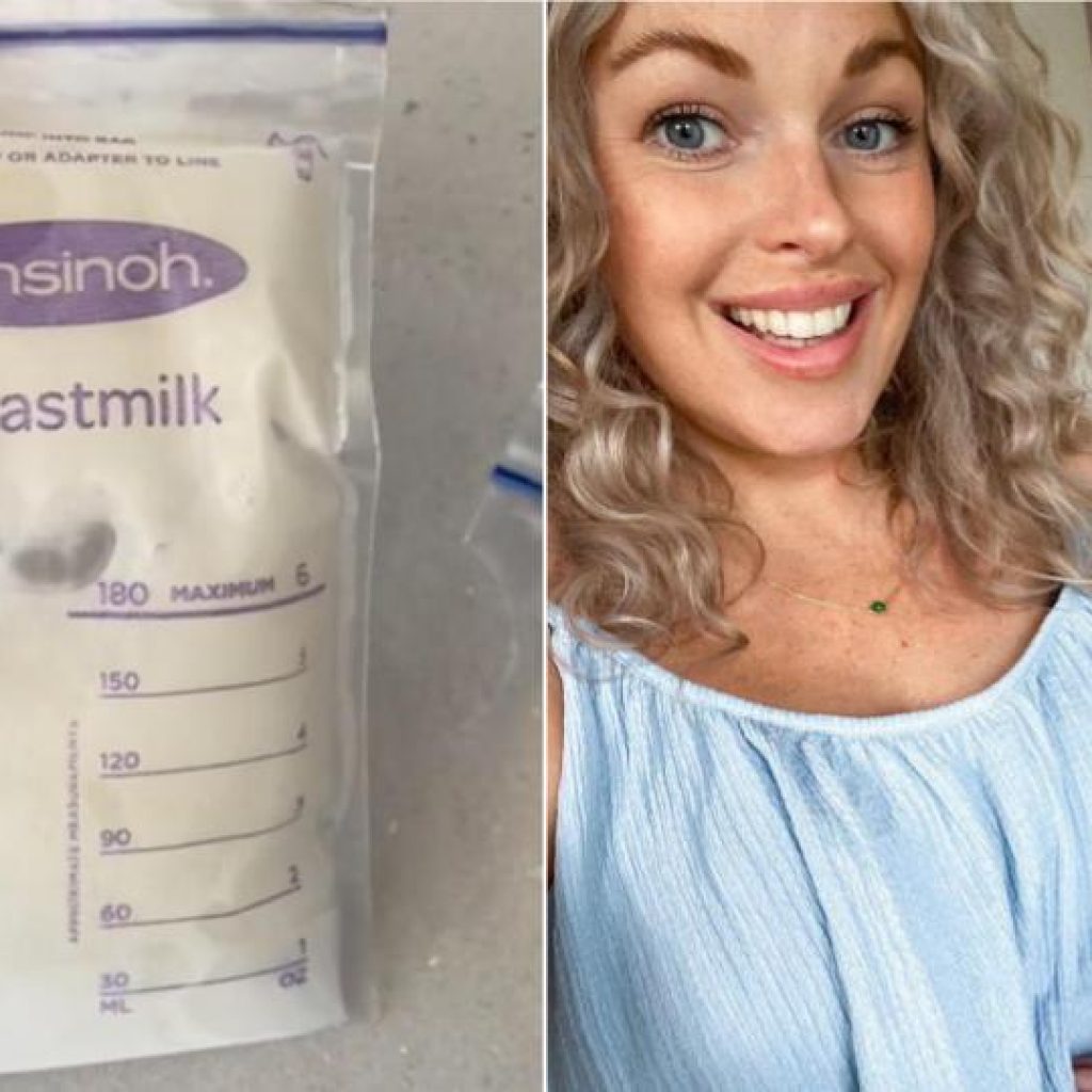 New mum amazed when her breast milk turns orange
