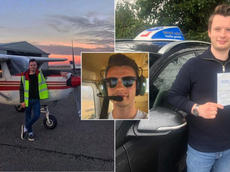 Learner driver passes test 2 years after learning to fly
