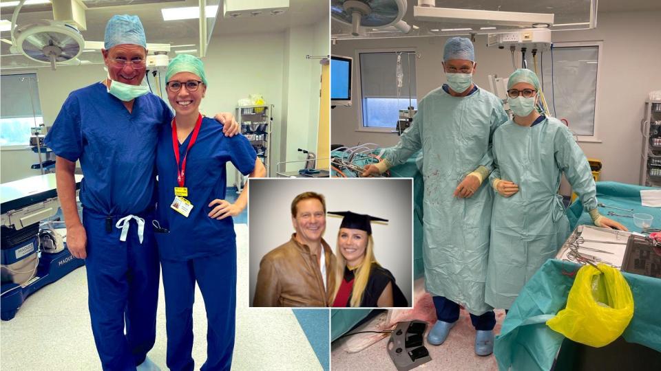 Dad and daughter perform surgery together in UK operating theatre first