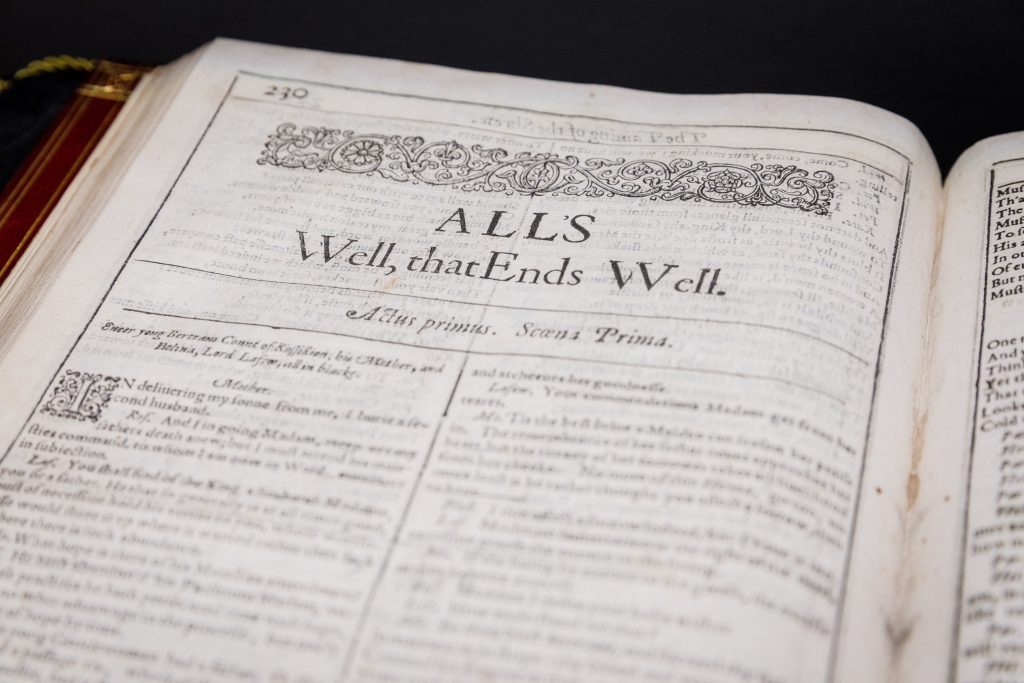 SHAKESPEARE’S first collected book of plays has been sold for more than £2million