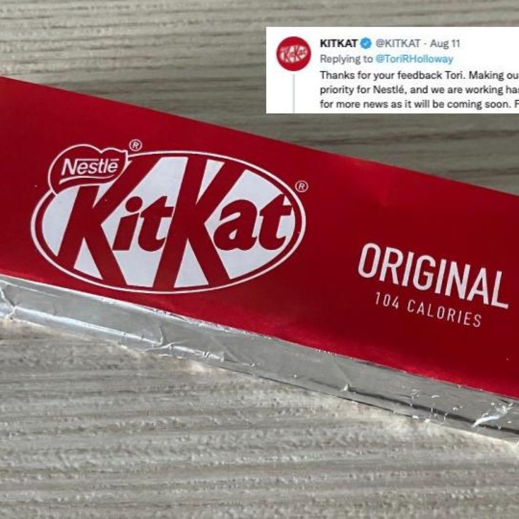 KitKat slammed for new packaging that can't be recycled